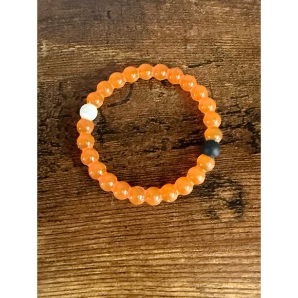 Orange Lokai Beaded Silicon Bracelet - Picture 2 of 3
